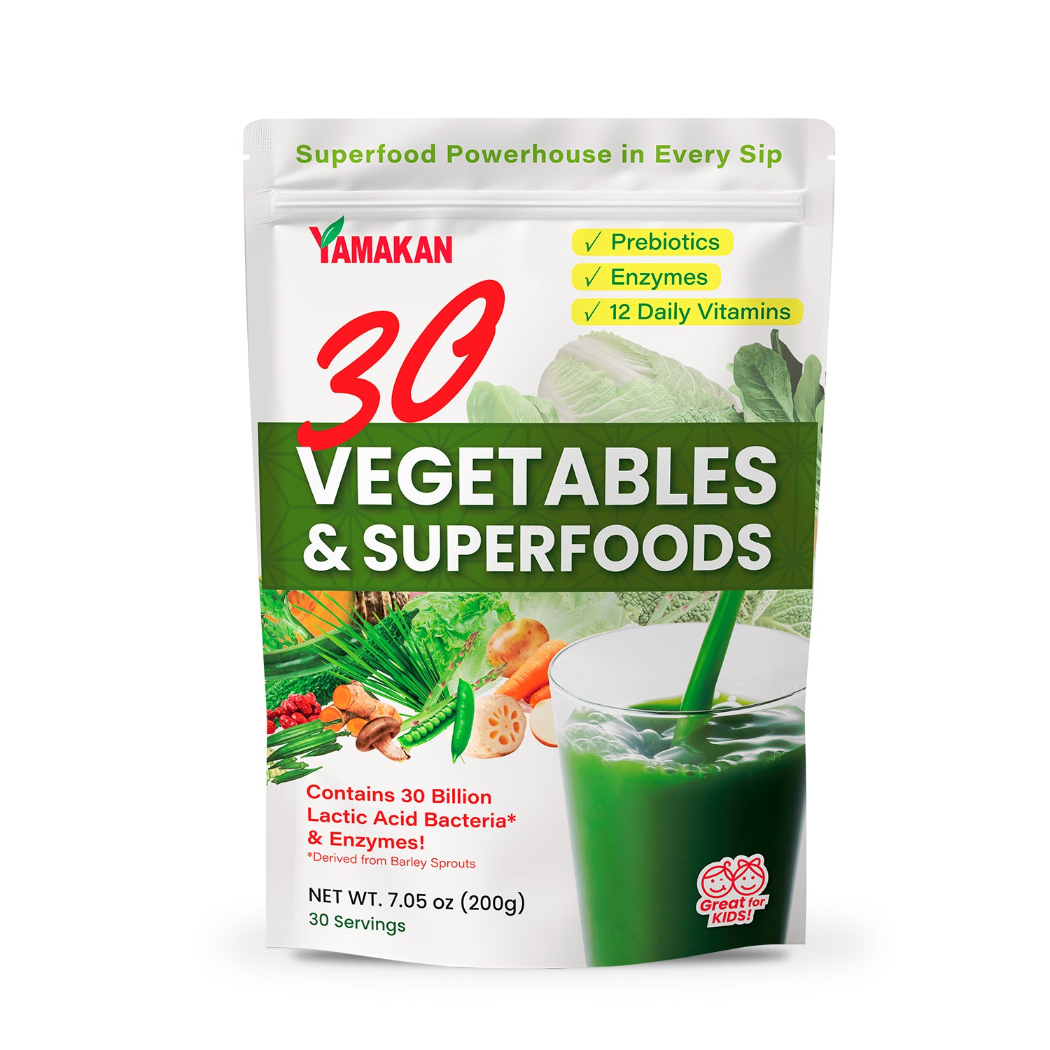 30 Vegetables & Superfoods Green Juice Powder – YamaKan USA