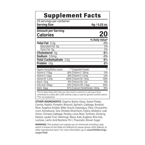 30 Vegetables & Superfoods Green Juice Powder