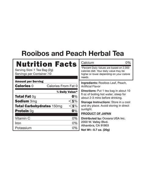 YAMAKAN Peach Rooibos Tea