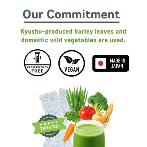 30 Japan-grown Vegetable & Superfood Powder+12 Kind Multivitamin